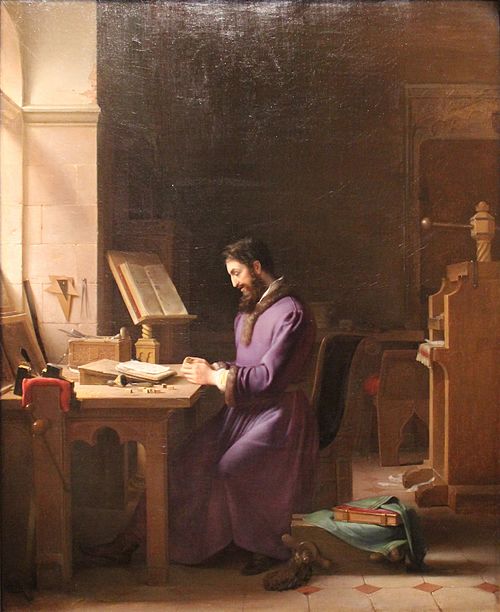 Gutenberg inventant l’imprimerie, 1831, Jean-Antoine Laurent