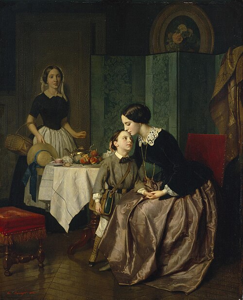 Mother's Instructions, 1856, Jean-Baptiste Antoine Emile Béranger