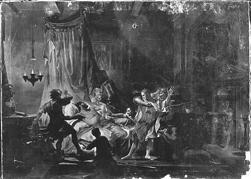 Der Tod des Cato von Utica, 1672, Jean-Baptiste Corneille