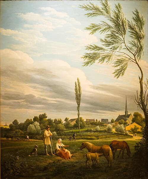 Scène champêtre à Belval, 1820, Jean-Baptiste Couvelet