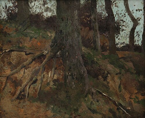 Tree trunks, 1880, Jean-Baptiste Degreef