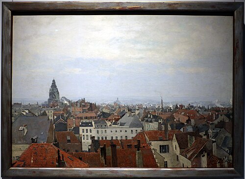 veduta di bruxelles, 1879, Jean-Baptiste Degreef