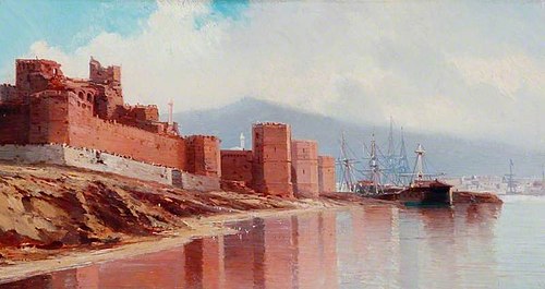 Vue de Trebizonde, Turquie, , Jean-Baptiste Henri Durand-Brager