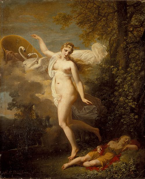 Aphrodite et Apollon endormi, 1810, Jean-Baptiste Mallet