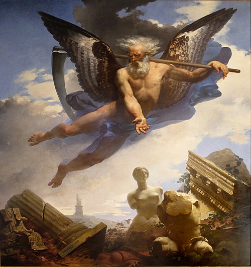 Le Temps montrant les ruines qu'il amène et les chefs-d'œuvre qu'il laisse ensuite découvrir, 1822, Jean-Baptiste Mauzaisse