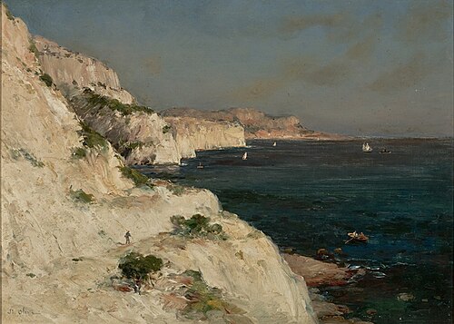 Seascape with Rocks, 1950, Jean-Baptiste Olive