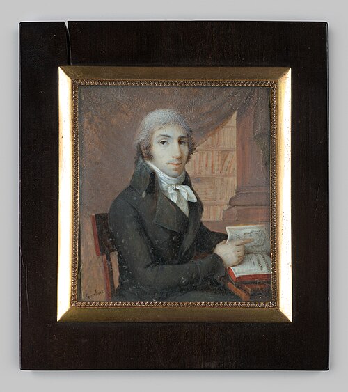 Miniatuurportret van Louis Flament, 1812, Jean-Baptiste Sambat