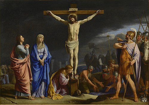 Crucifixion avec la Vierge, saint Jean, sainte Madeleine devant les soldats romains, 1652, Jean-Baptiste de Champaigne