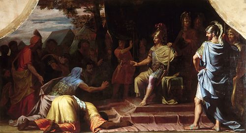 Alexander the Great Receiving News of the Death by Immolation of the Indian Gymnosophist Calanus, , Jean-Baptiste de Champaigne