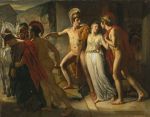 Castor and Pollux rescuing Helen, 1817, Jean-Bruno Gassies