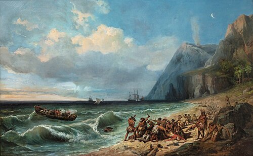 The Death of Captain Cook, , Jean-Charles-Joseph Rémond