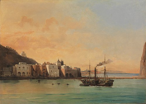 View of Ischia from the Sea, 1842, Jean-Charles-Joseph Rémond