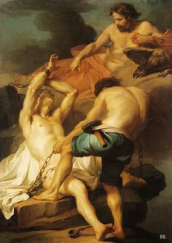 Vulcain enchaînant Prométhée, 1744, Jean-Charles Frontier