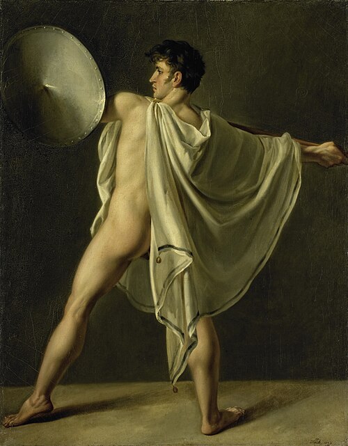 Warrior with Lance and Shield, 1808, Jean-Eugène-Charles Alberti