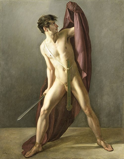 Warrior with Drawn Sword, 1808, Jean-Eugène-Charles Alberti
