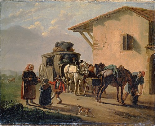 La Voiture publique, 1850, Jean-François Bellay