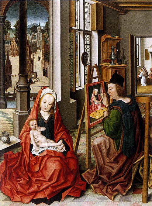 Saint Luke Painting the Virgin, 1470, Derick Baegert
