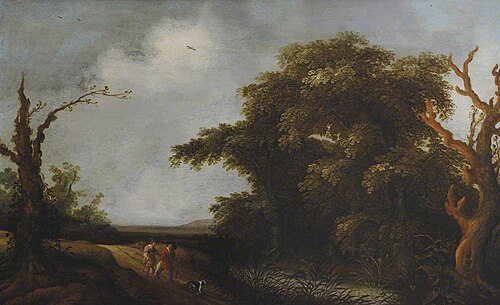Landscape with Tobias and the Angel, 1650, Willem van Bemmel