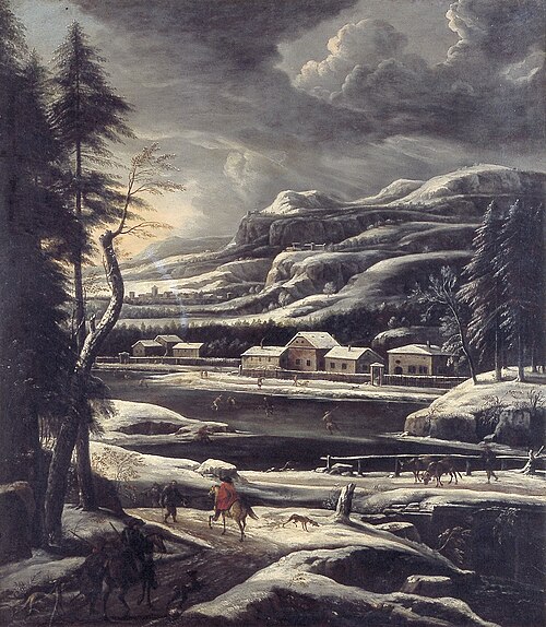 Winter Landscape, 1674, Willem van Bemmel