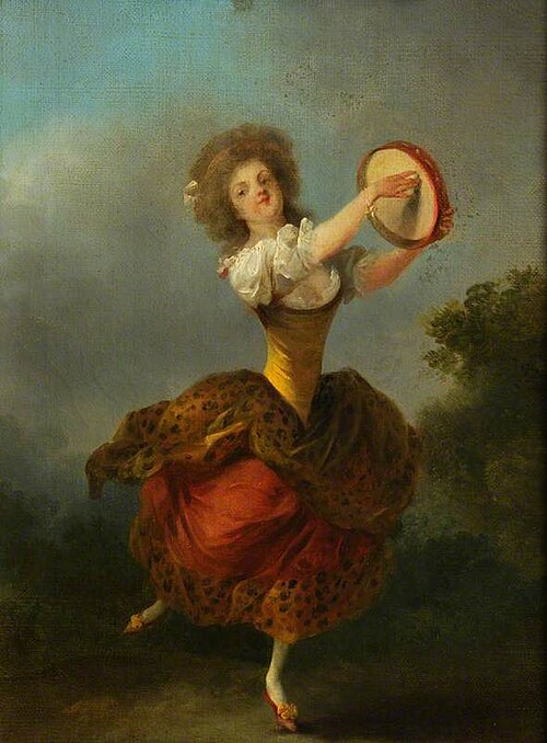 A Dancer with a Tambourine, 1782, Jean-Frédéric Schall