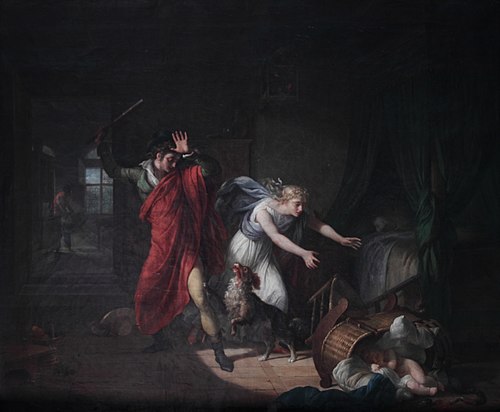 La Frayeur maternelle ou La Fausse Apparence, 1798, Jean-Frédéric Schall