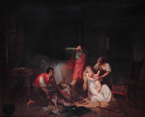 Maternal fear, 1798, Jean-Frédéric Schall