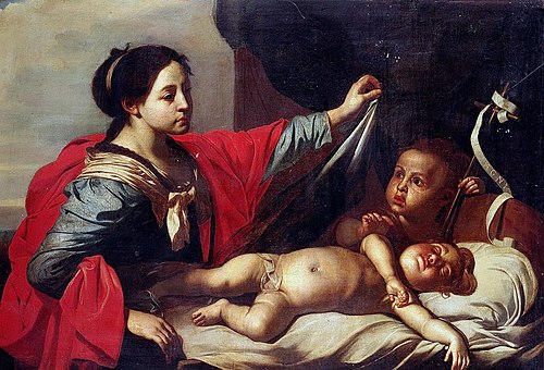 Vierge à l'Enfant avec saint Jean-Baptiste, 1650, Jean-Guillaume Carlier