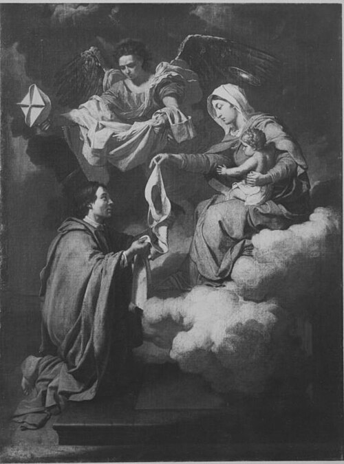Maria übergibt dem hl. Norbert das Skapulier, 1656, Jean-Guillaume Carlier