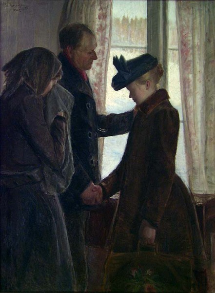 The Farewell, 1895, Sven Jørgensen
