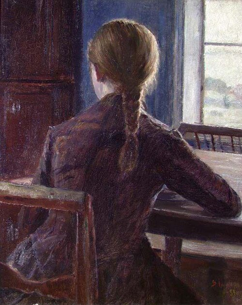 Young Girl, 1890, Sven Jørgensen