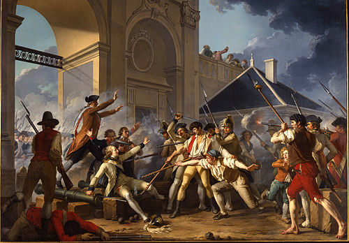 Le Courage héroïque du jeune Désilles, 1794, Jean-Jacques Le Barbier