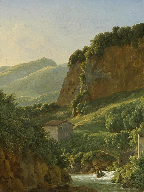 Vue sur le ravin de San Cosimato, 1788, Jean-Joseph-Xavier Bidauld
