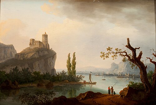 Rocky Coastline with Castle, , Jean-Joseph-Xavier Bidauld
