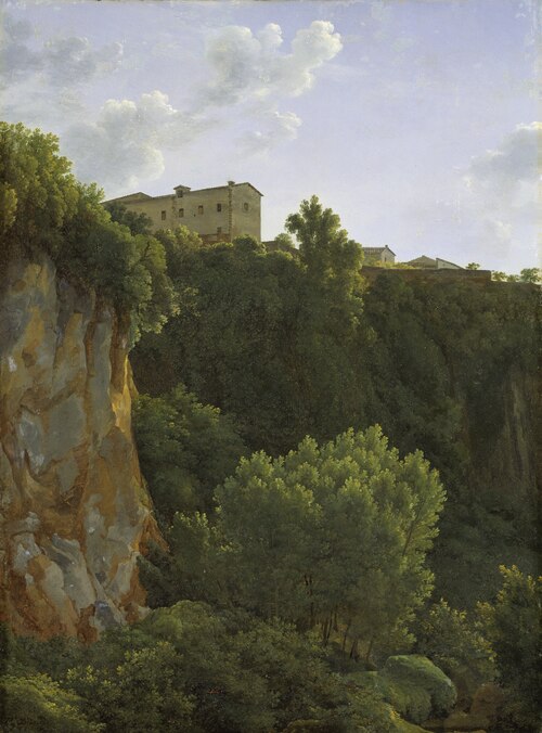 Gorge at Cività Castellana, 1787, Jean-Joseph-Xavier Bidauld