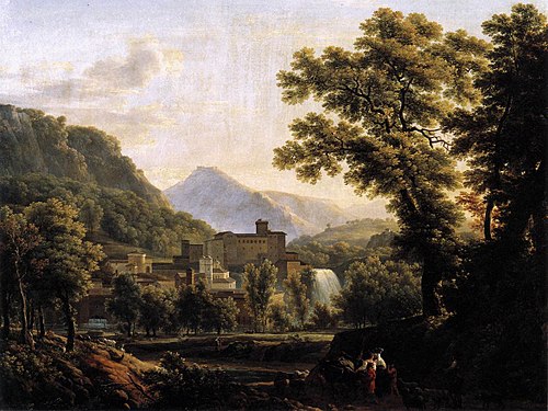 Vue de l'île de Sora dans le royaume de Naples, 1793, Jean-Joseph-Xavier Bidauld