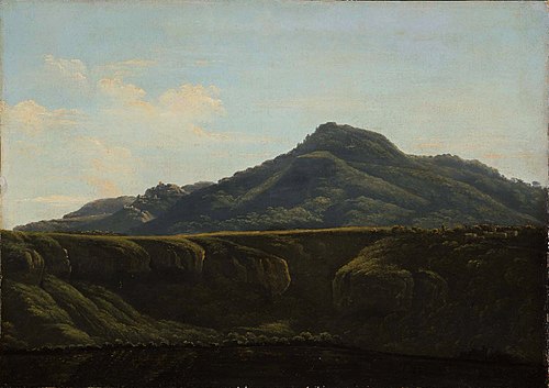 Monte Cavo du lac d'Albano, 1790, Jean-Joseph-Xavier Bidauld