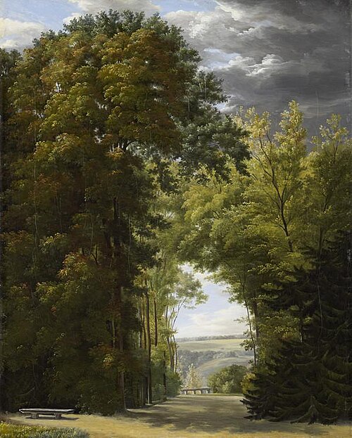 An Alley of Trees in a Park, 1810, Jean-Joseph-Xavier Bidauld