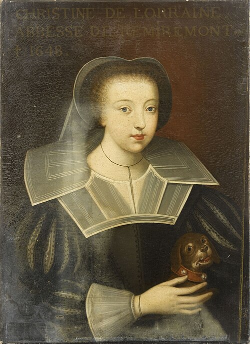 Catherine of Lorraine, Abbess of Remiremont, 1840, Jean-Joseph Dassy