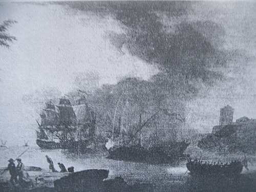 Combat naval, 1750, Jean-Joseph Kapeller