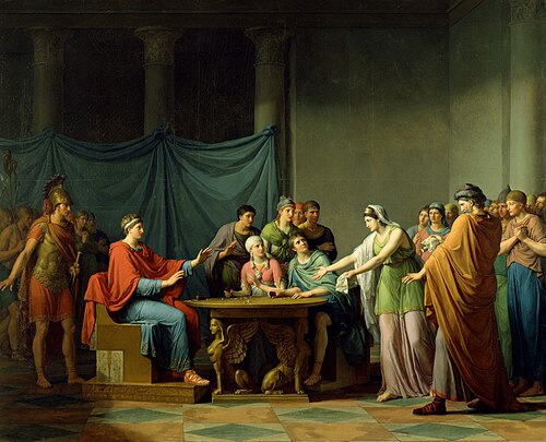 Berenice Reproaching Ptolemy, 1802, Jean-Joseph Taillasson