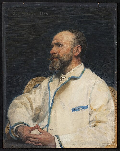 Portrait de Firmin Javel, 1884, Jean-Joseph Weerts