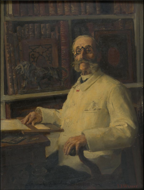 Portrait de Monsieur Hippolyte Destailleur (1822-1893), 1893, Jean-Joseph Weerts