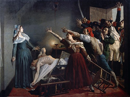 L'Assassinat de Marat, 1880, Jean-Joseph Weerts