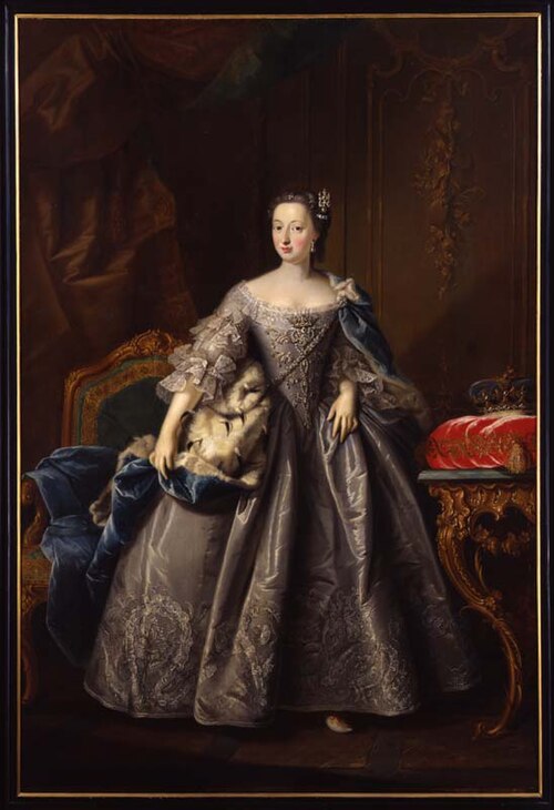 Portrait of Anna van Hannover (1709-1759), 1751, Johann Valentin Tischbein