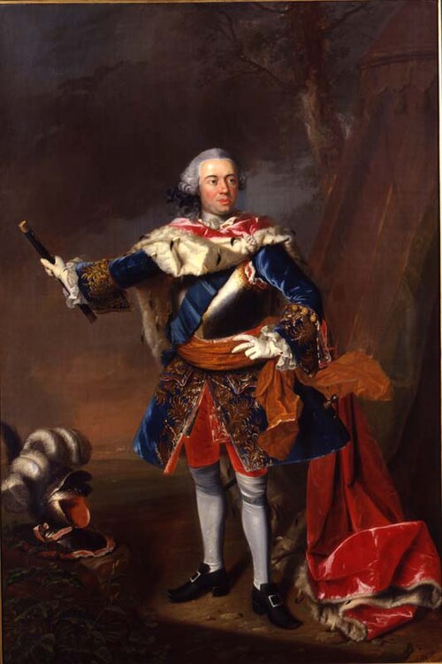Portrait of Willem IV van Oranje- Nassau (1711-1751), 1751, Johann Valentin Tischbein