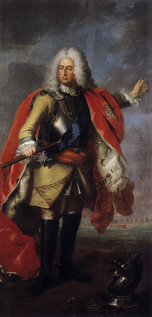Portrait of Wilhelm VIII. Landgraf von Hessen-Kassel, 1750, Johann Valentin Tischbein