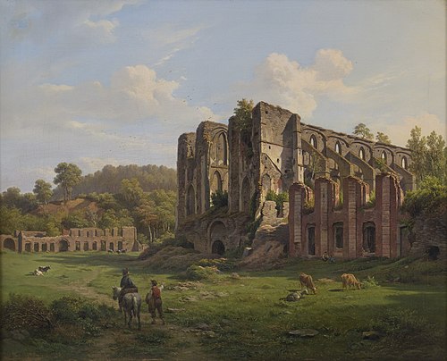Landschap met ruïne van abdij te Villers, 1802, Jean-Louis de Marne
