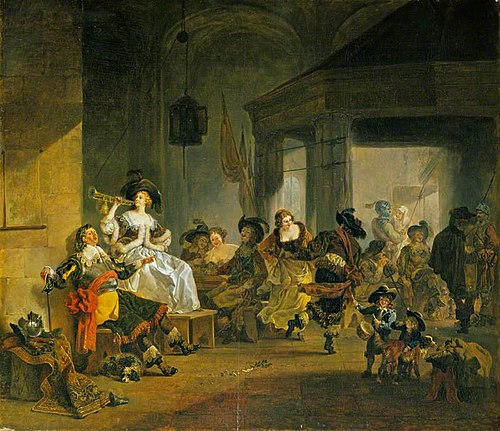 Women and Soldiers Revelling, 1785, Jean-Louis de Marne