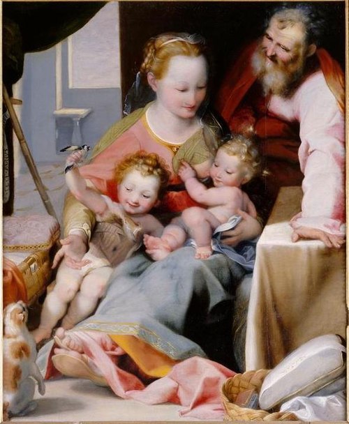 Sainte Famille au chat, 1574, Federico Barroci