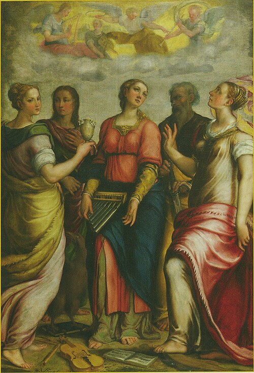 Santa Cecilia e santi, 1550, Federico Barocci